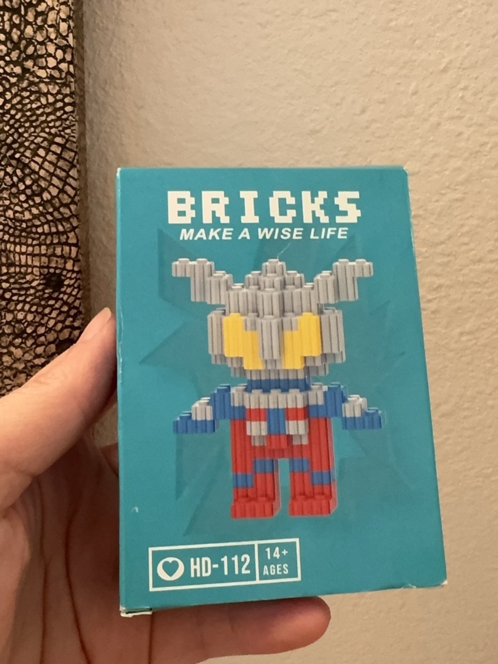 Bricks make a wise life: Interactive block for kids: ultraman